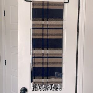 100%Silk Plaid Scarf Reversible Old Money Preppy Classic Quiet Luxury OS